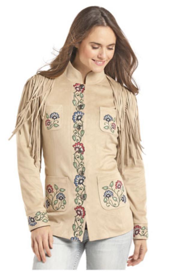 Panhandle Slim Microsuede Jacket - Sand - Ladies| 52-7889
