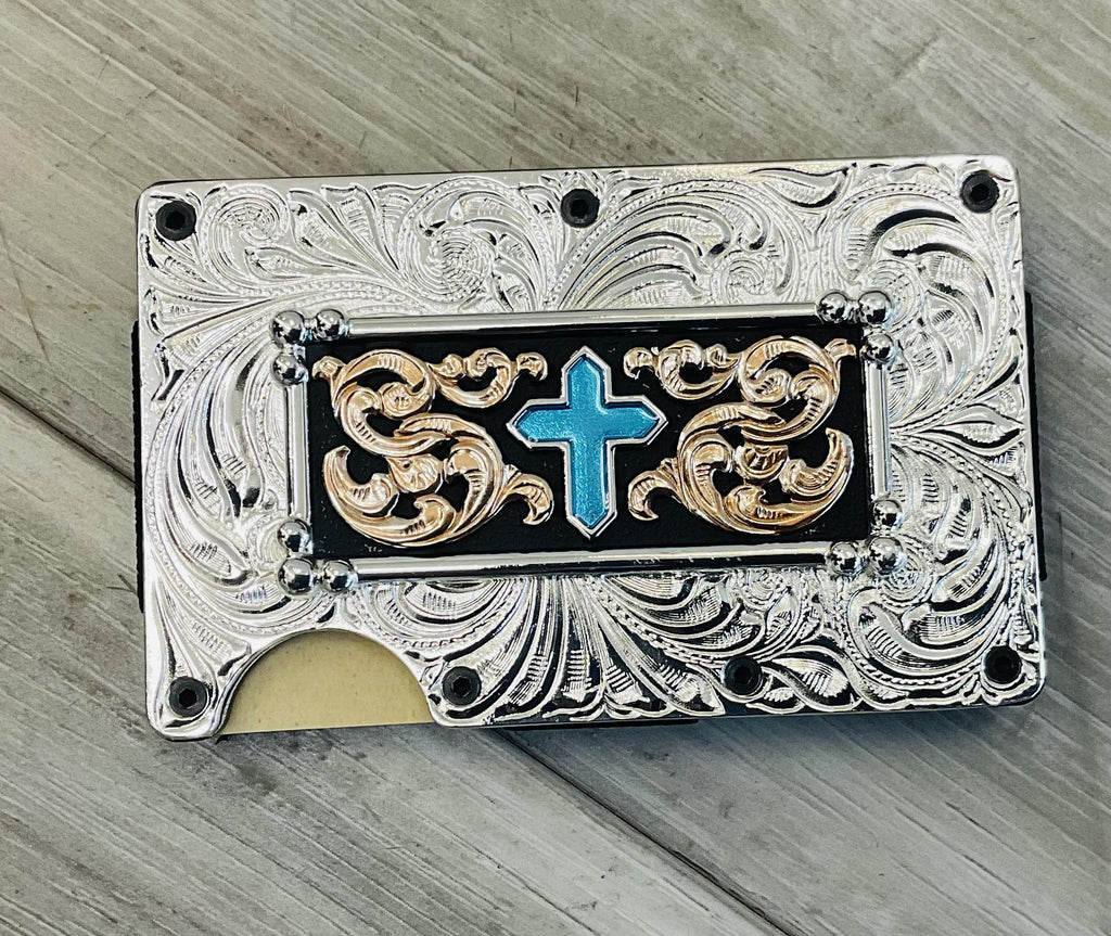 Men's 3D Utility Wallet Silver RFID Blocking Function |D250009036