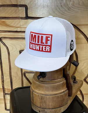 ‘’TEMO’’ |MILF HUNTER WHITE TRUCKER CAP