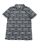 MENS ROCK & ROLL CHARCOAL AZTEC PRINTED POLO |BM51T06627
