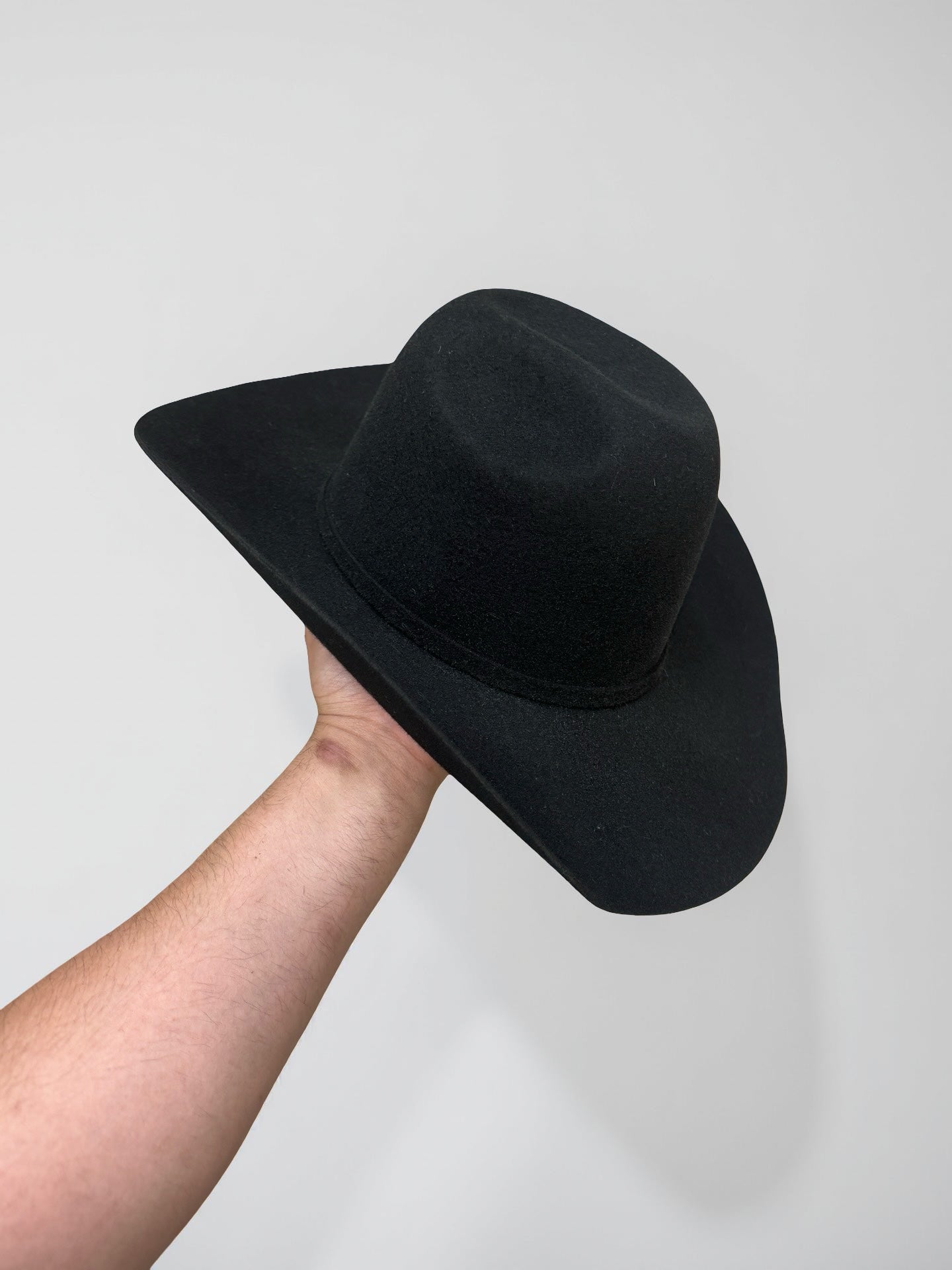 4X BLACK | IRON SPUR ™️ WOOL HAT CROWN 6” BRIM 4 1/4 “