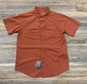 Ariat Boys VENTTEK Outbound short sleeve Baked Clay shirt |10055420