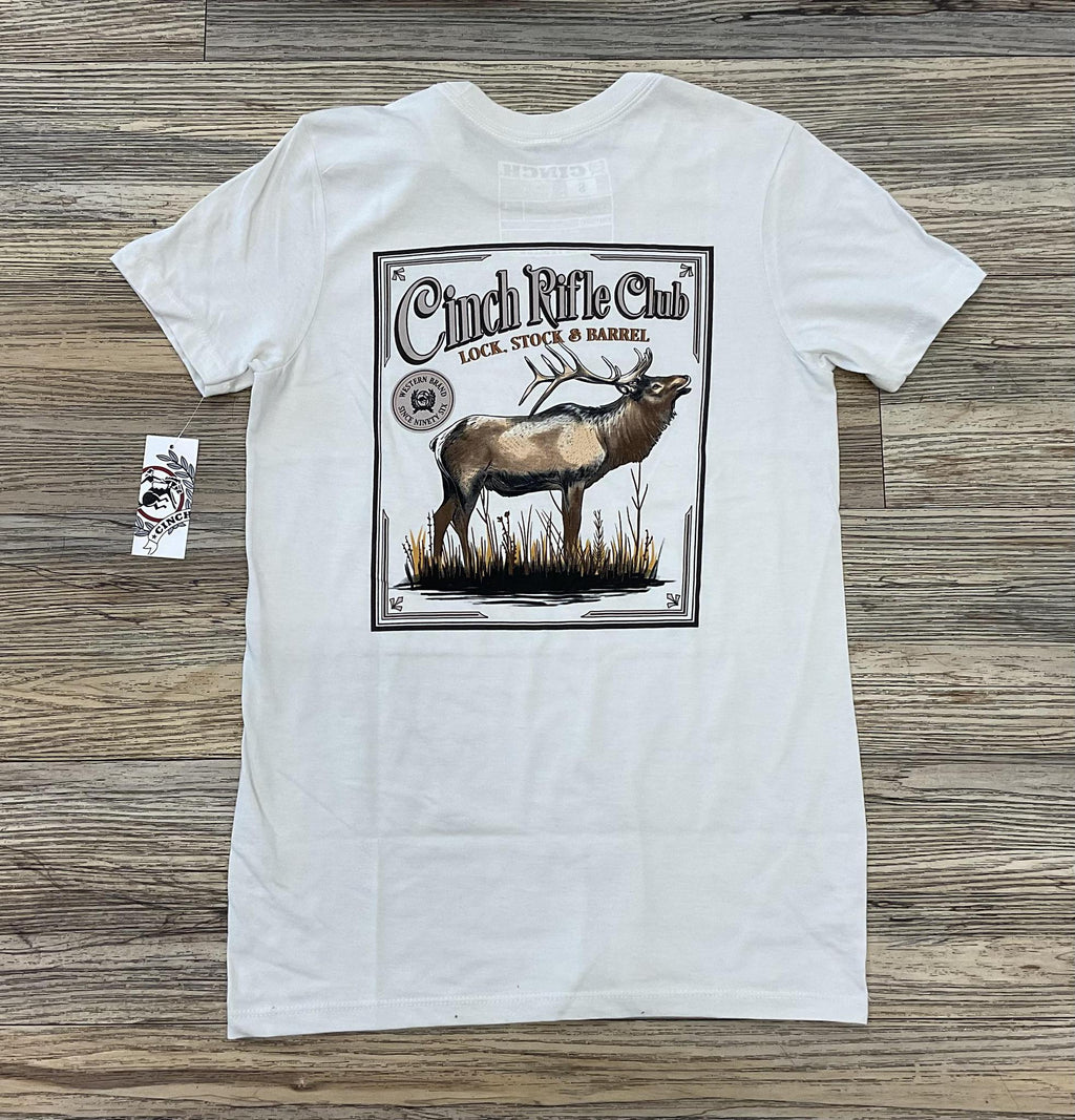 CINCH MENS WHITE T-SHIRT | MTT1690645