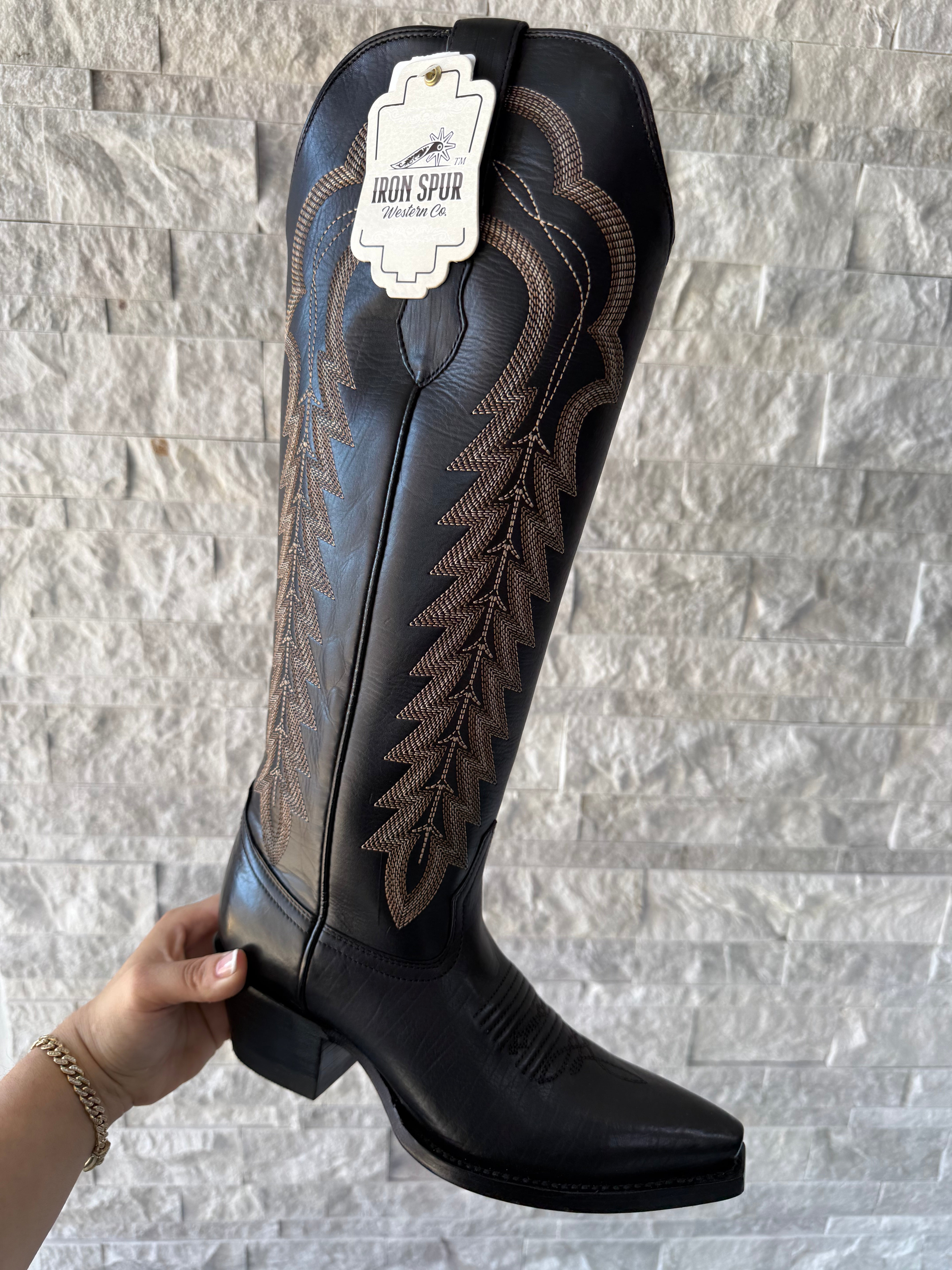 AILANI IRON SPUR BOOTS | BLACK