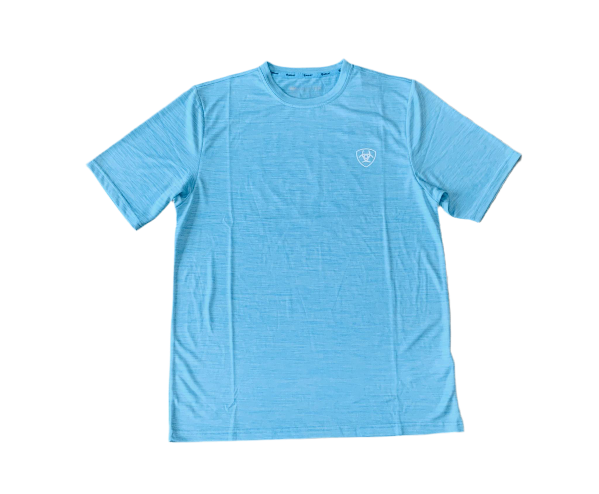 Mens ariat charger seal tee blue atoll | 10044960