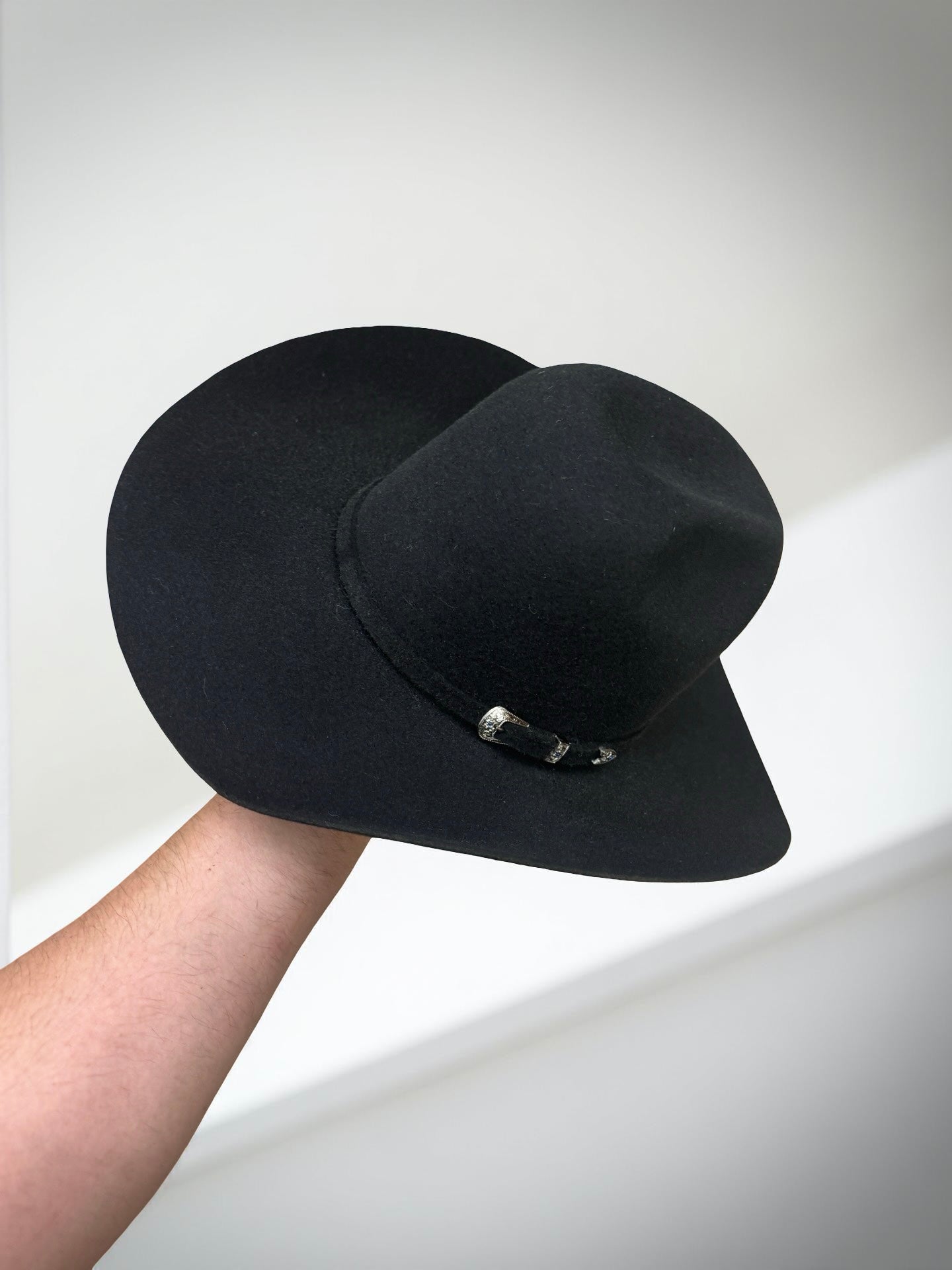 4X BLACK | IRON SPUR ™️ WOOL HAT CROWN 6” BRIM 4 1/4 “