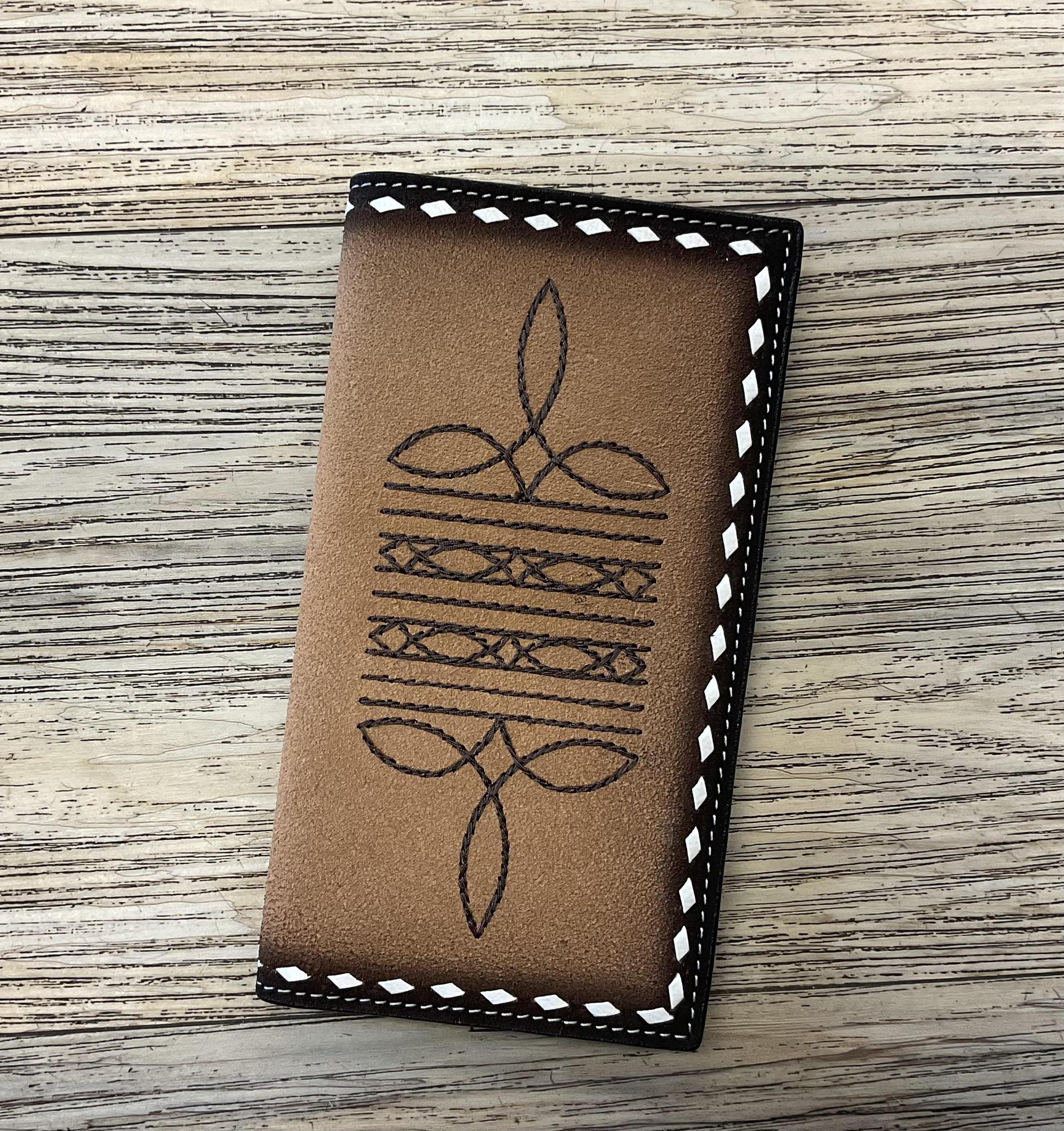 3D RODEO BOOT STITCH BROWN WALLET |D250016602