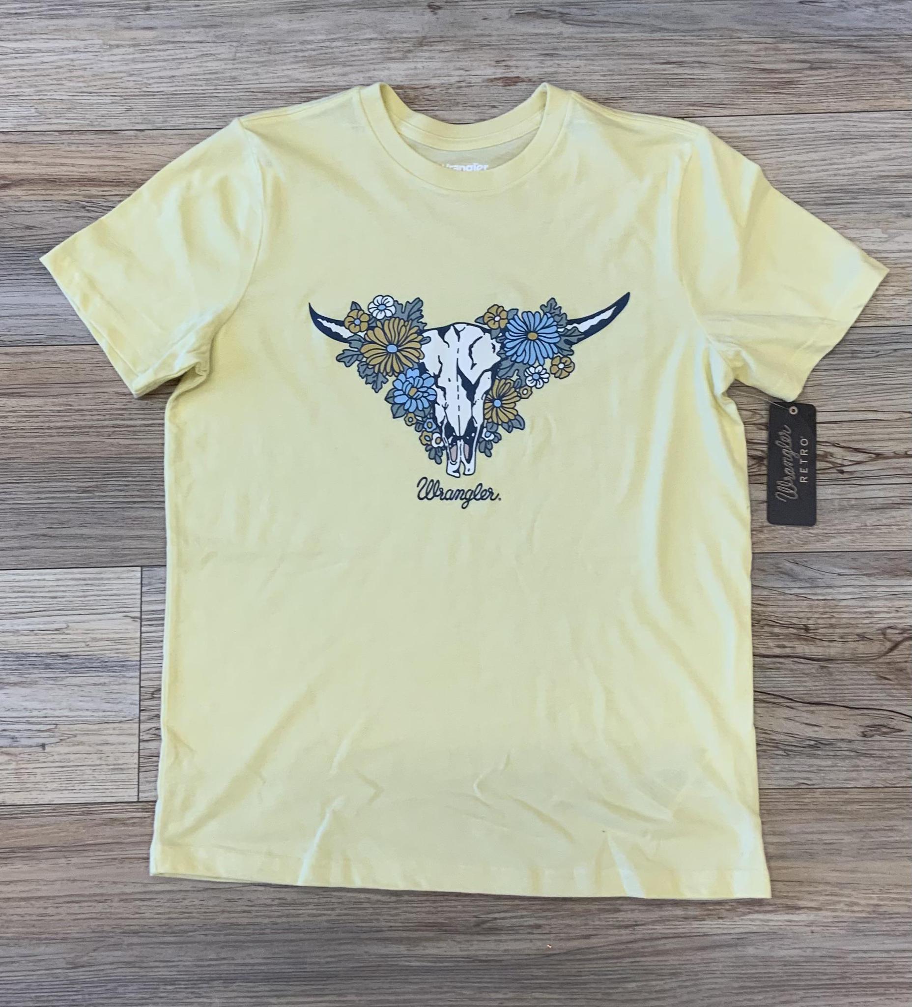 WRANGLER COW FLOWERS YELLOW TEE | 112336195