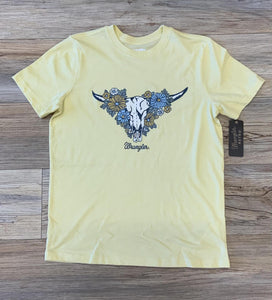 WRANGLER COW FLOWERS YELLOW TEE | 112336195