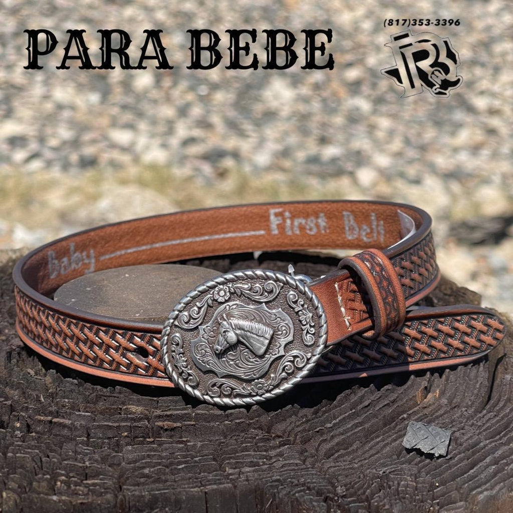 NOCONA INFANT KID'S EMBOSSING HORSE BUCKLE BELT | N4441802