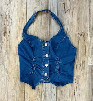 ‘’MAXIN’’ DENIM TOP