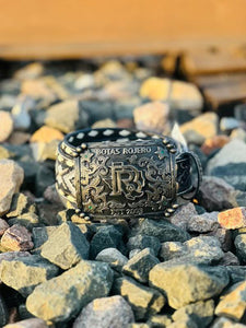 BOTAS ROJERO GREEN STONE BUCKLE