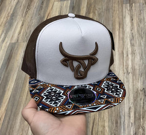 “ GIO “ | MEN CAP BULL HEAD BROWN   LOST CALF