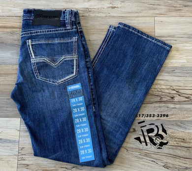 Mens rope stitch revolver medium wash jeans Rock & roll | RRMD1RR1H1