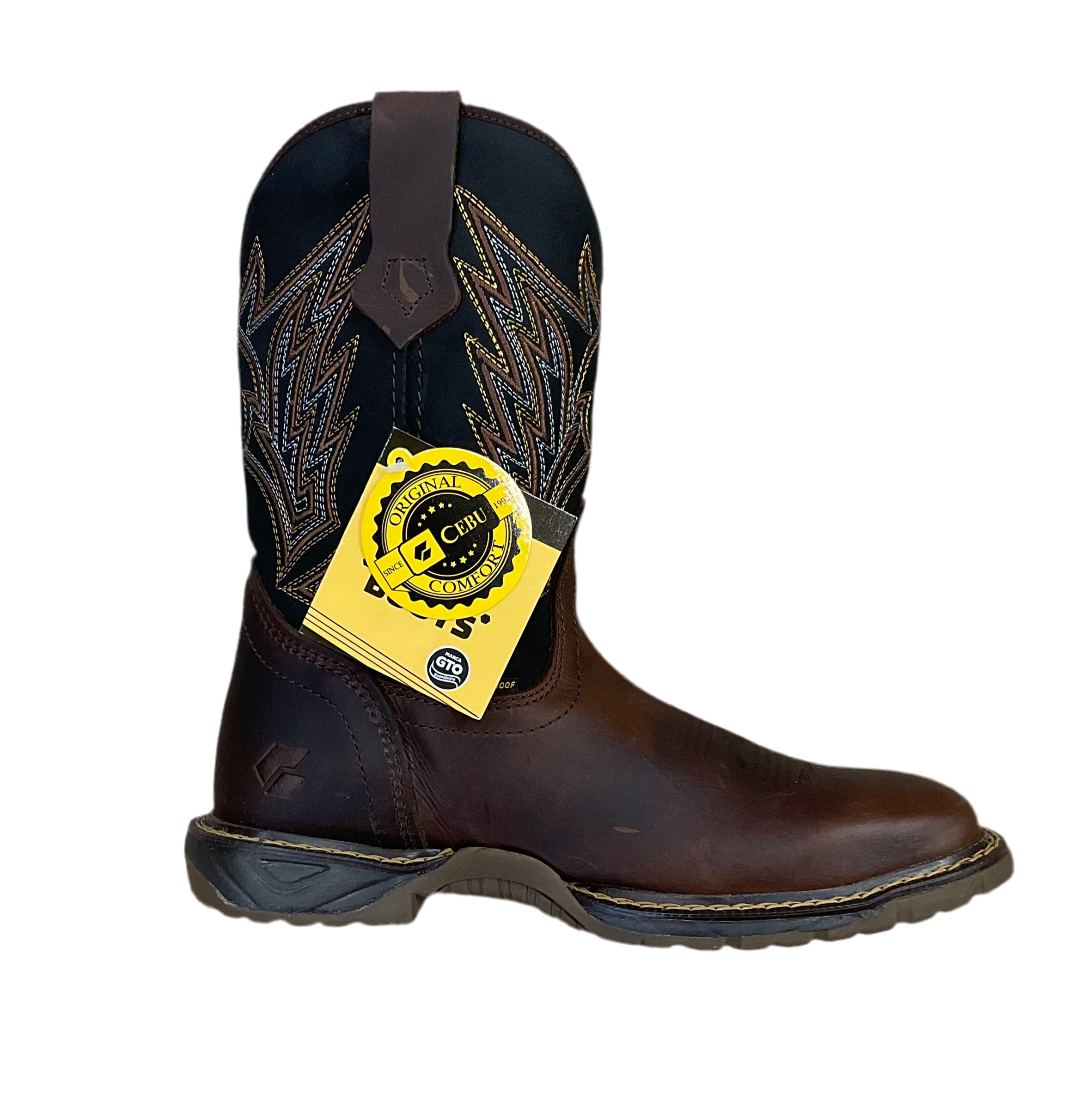 ‘’ROBERT’’ CEBU MEN'S TUMBLEWEED - SOFT TOE- WATERPROOF WORK BOOTS | WP SQR