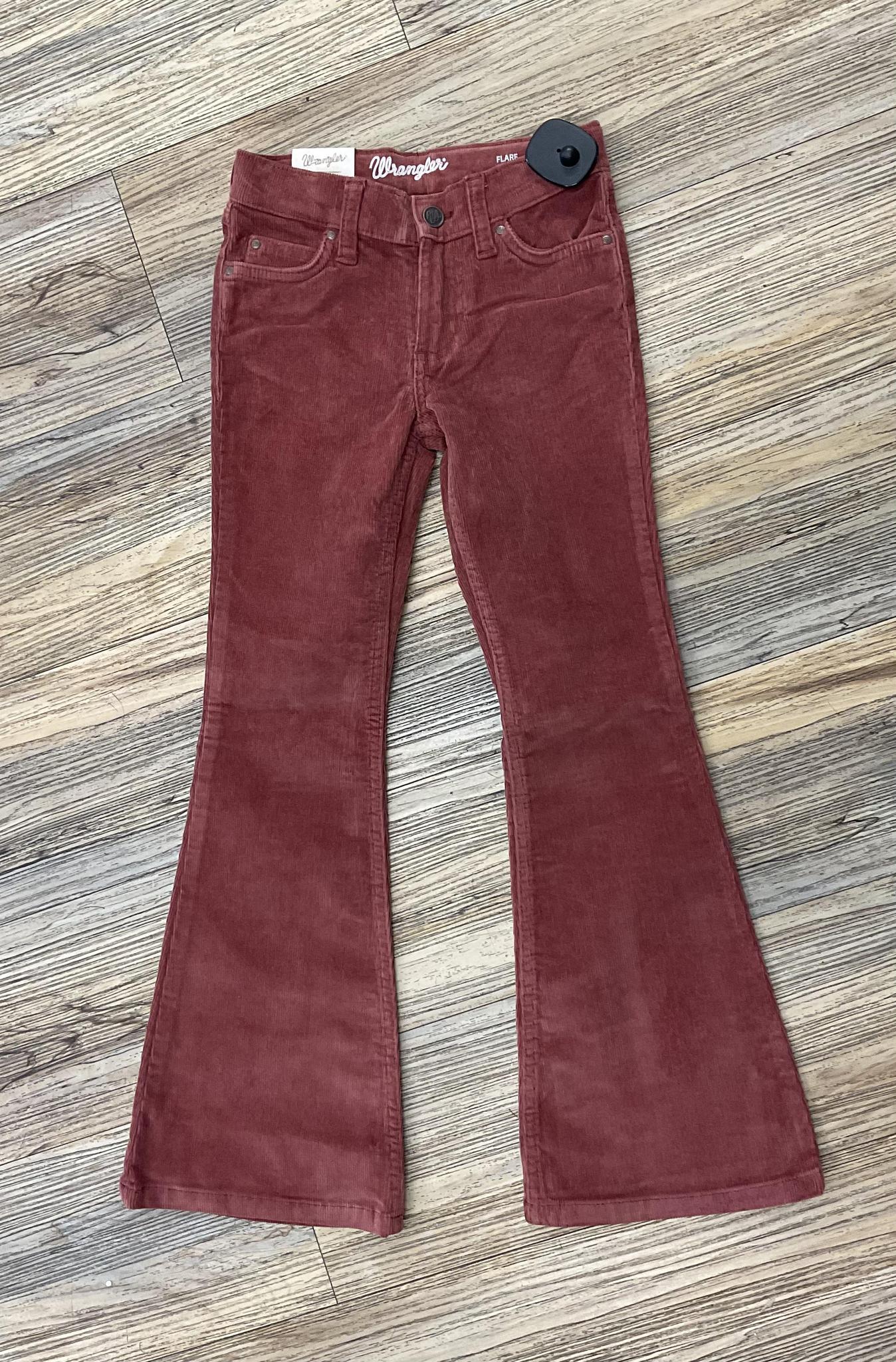WRANGLER  GRILS FLARE CORDUROY  STRETCH TROUSER JEANS | 112353066