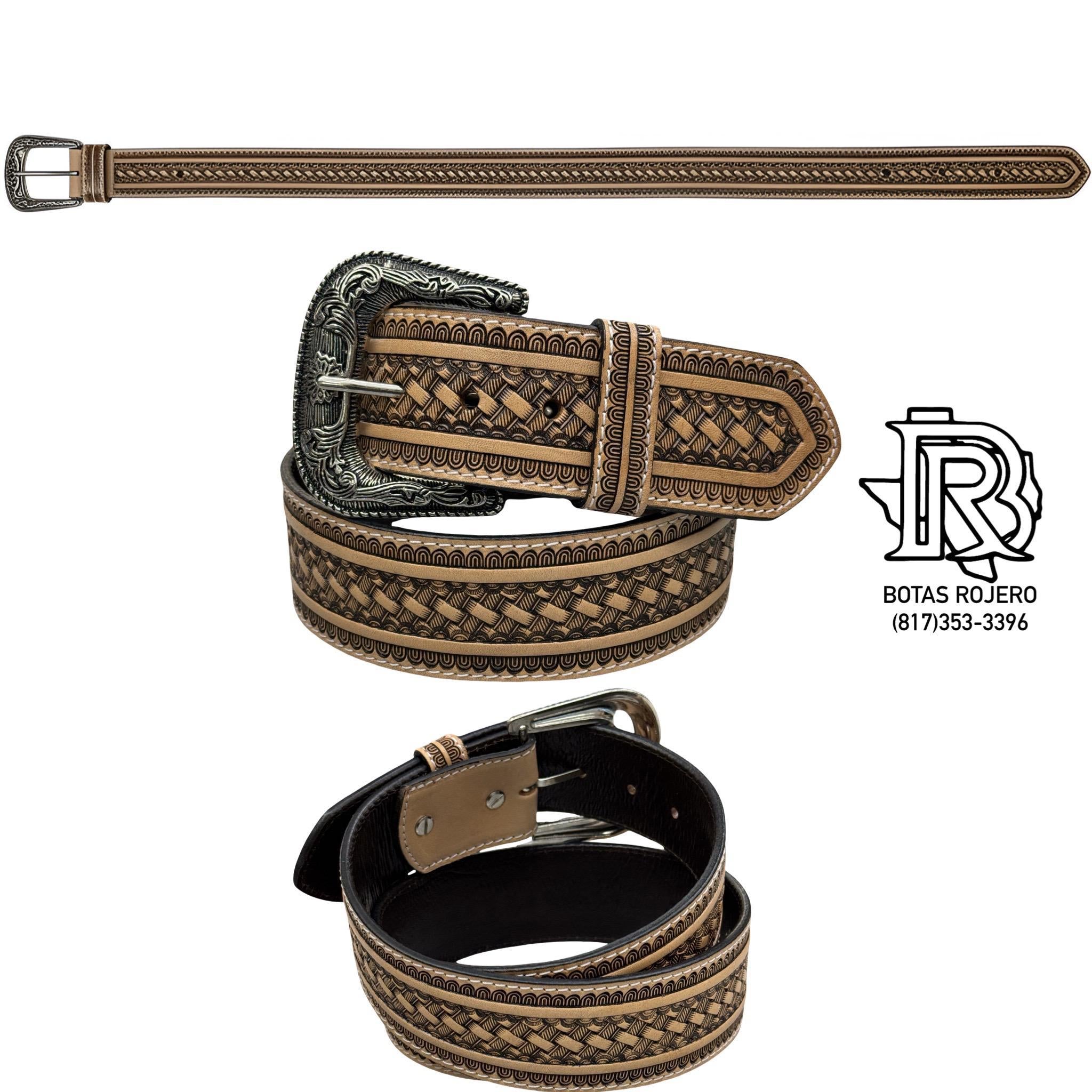 “ Vaquero Basket Weave “ IRON SPUR MEN WESTERN BELTS 2 INCH BASKET WEAVE