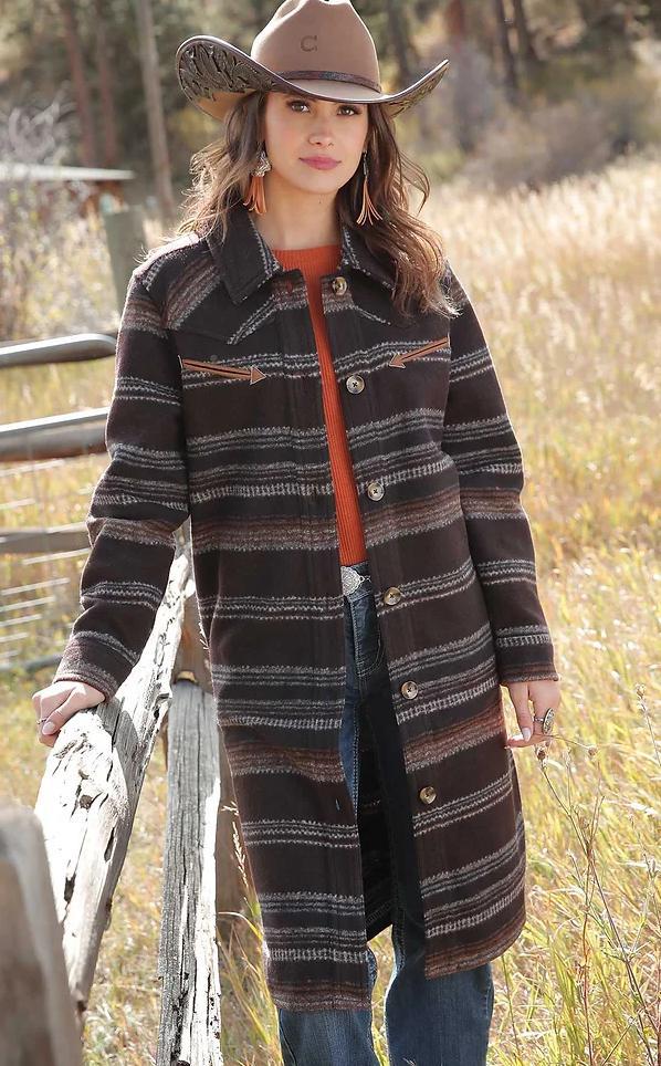 CINCH WOMENS BROWN  DUSTER |CWJ7454002