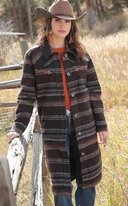CINCH WOMENS BROWN  DUSTER |CWJ7454002