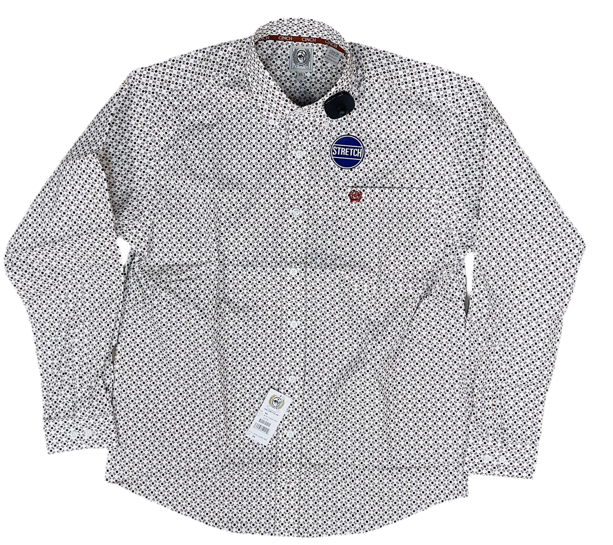 CINCH MENS LONG SLEEVE WHITE SHIRT | MTW1105868