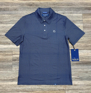 ‘’ALAN’’ MENS PANHANDLE NAVY POLO SHIRT |TM51T05712