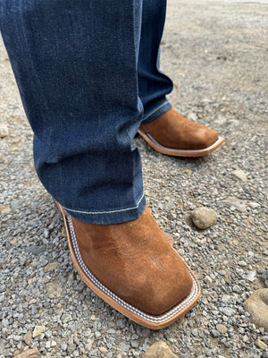 “ JULIAN“ | MEN ANDERSON BEAN  SQUARE TOE LATTE BACON  BOOTS| 337827