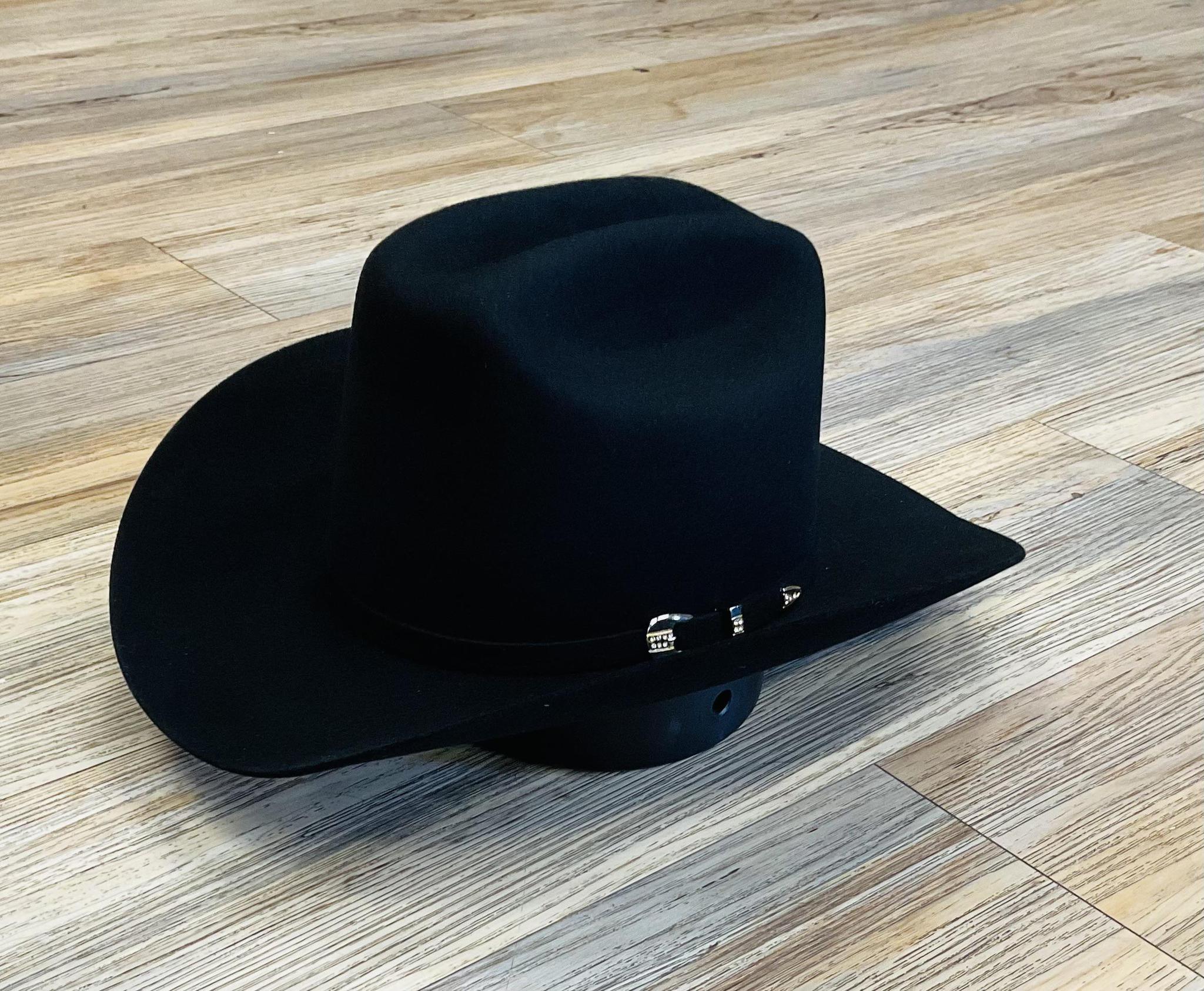 ‘’EL SINALOA’’  100X BLACK  WESTERN FELT HAT