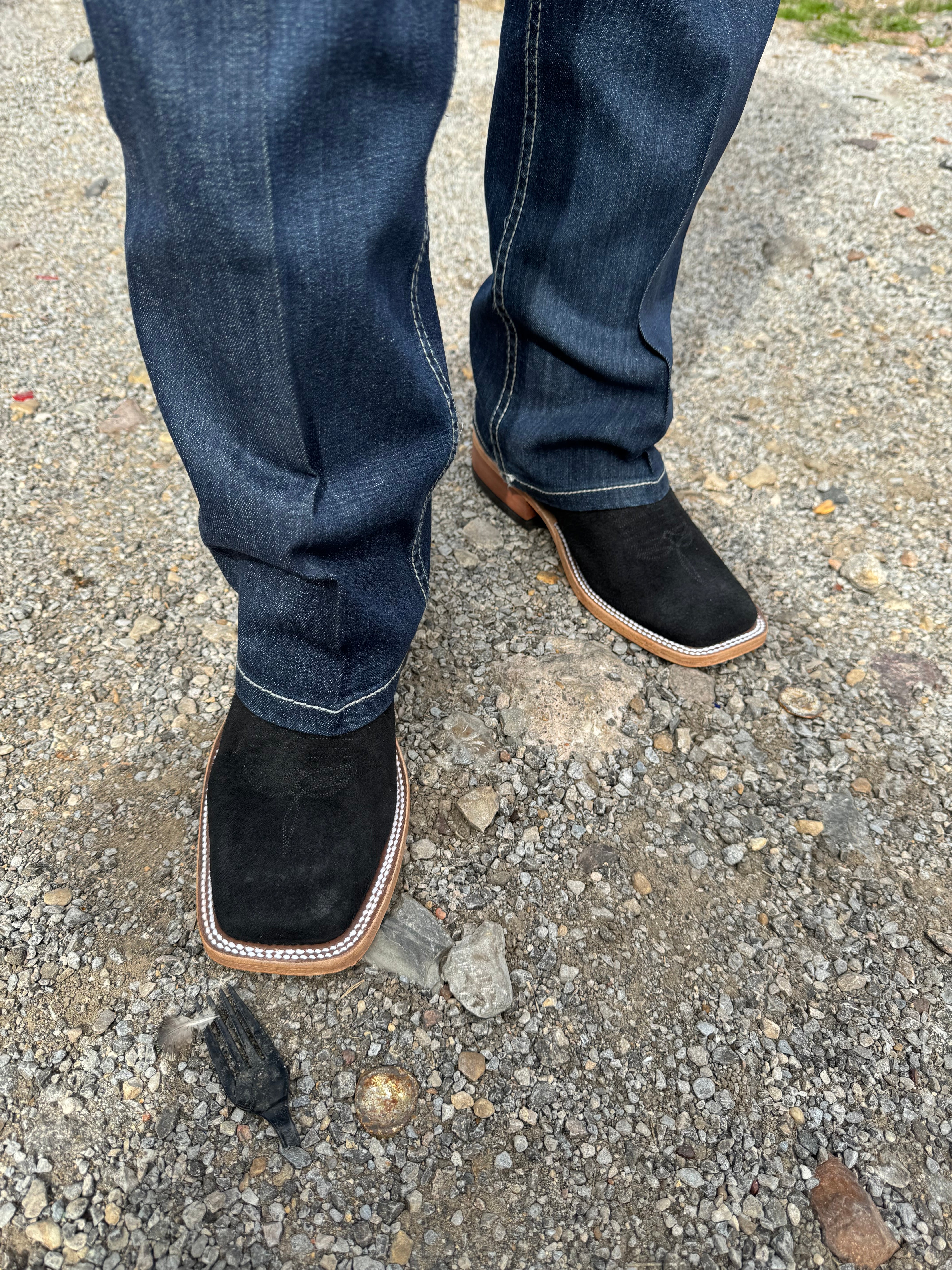 ‘‘ AARON’’ MENS ANDERSON BEAN BLACK NAKED DEERTAN BOOTS | 338184