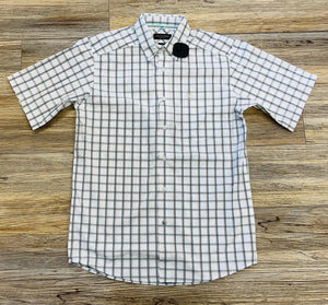 MEN’S ARIAT PRO COOPER SHORT SLEEVE WHITE SHIRT | 10054823