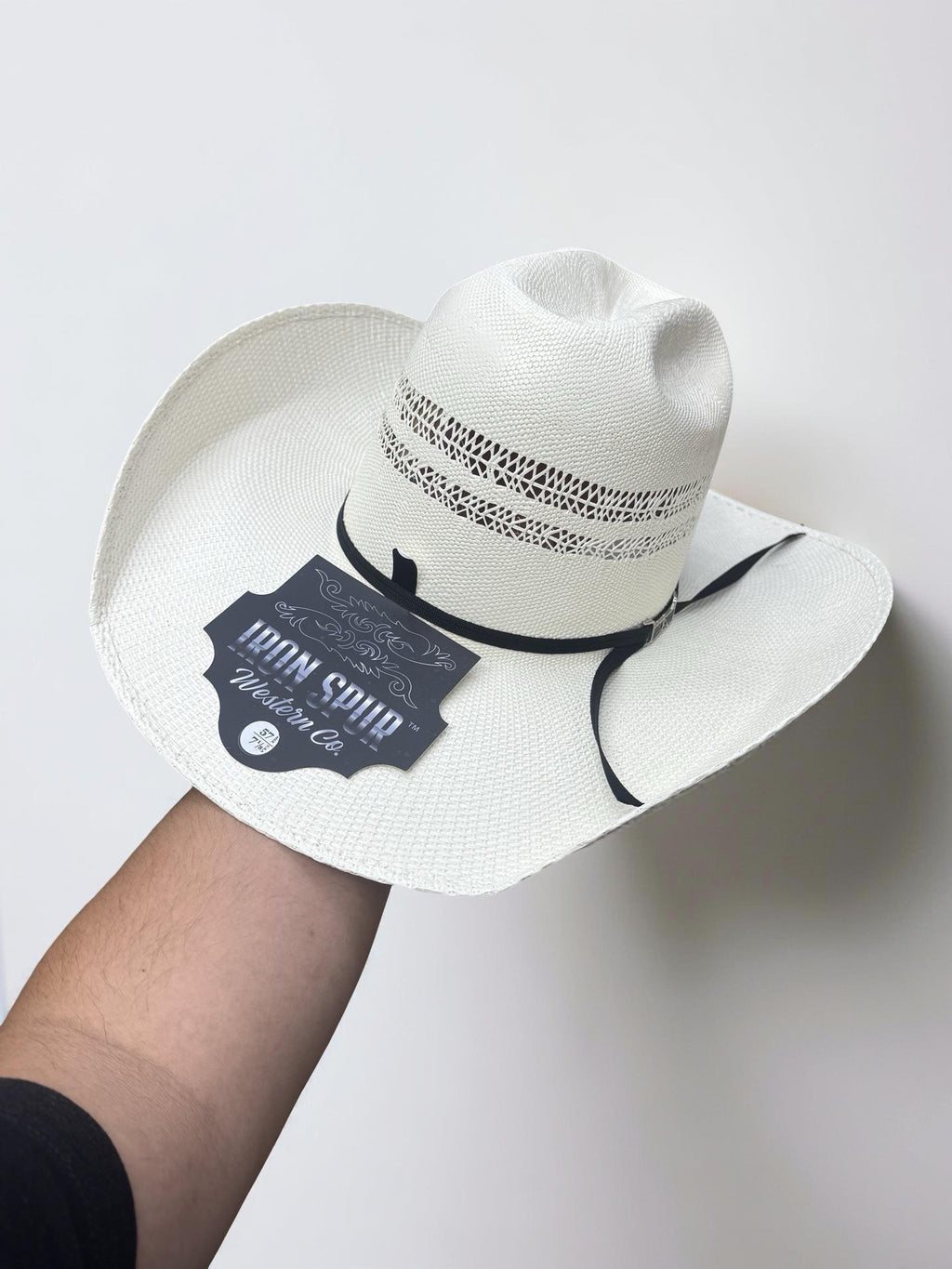 “ ARMADILLO “ | IRON SPUR WESTERN STRAW HAT OPEN CROWN 4 1/4 INCH BRIM BG-9