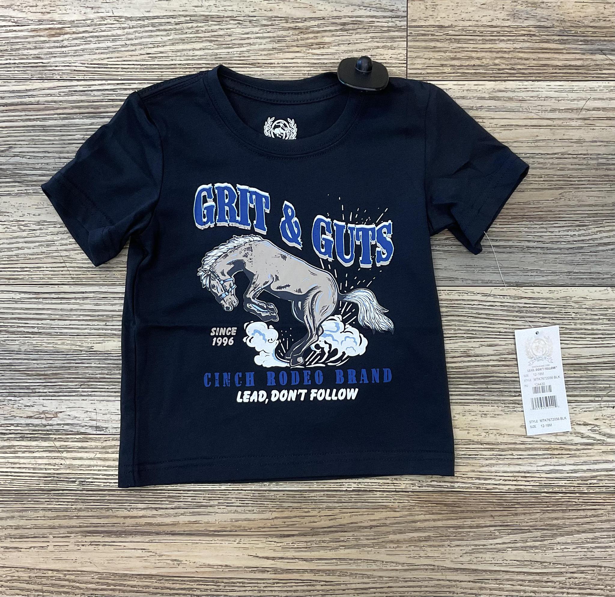 Cinch Infant Boy's Black  Logo Graphic T-Shirt | MTK7672056