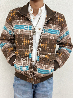 “ Anthony “ | ROCK&ROLL Cotton Aztec Bomber Coat RRMO92RZX5