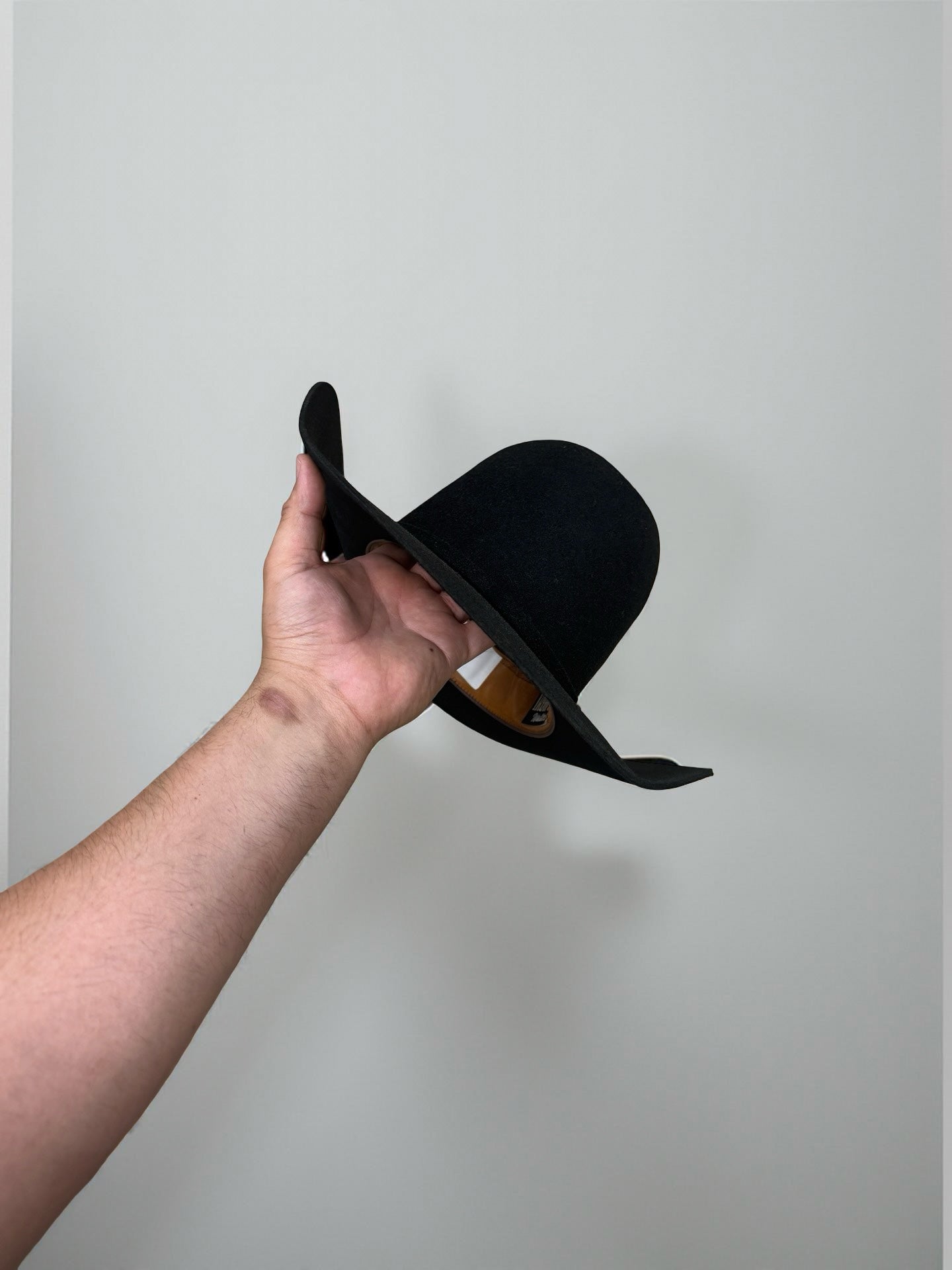 4X BLACK | IRON SPUR ™️ WOOL HAT CROWN 6” BRIM 4 1/4 “