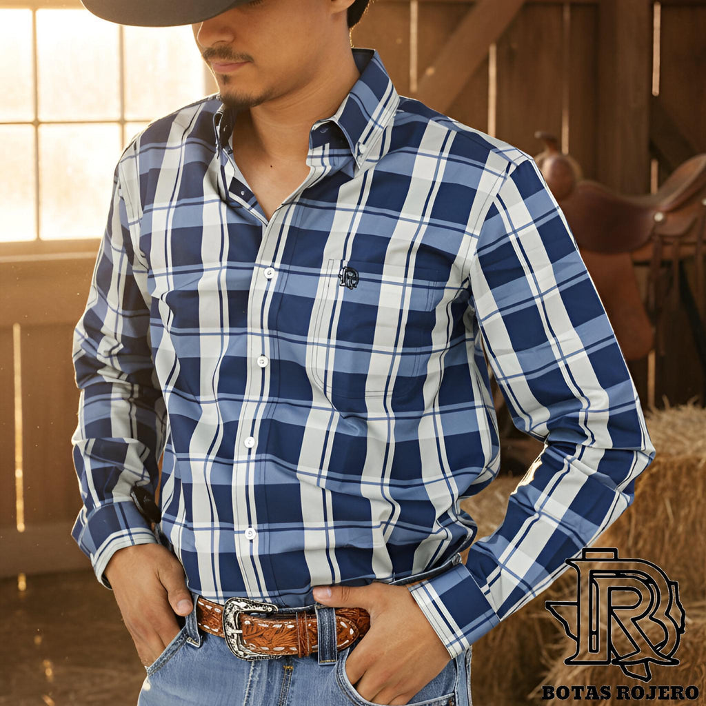‘’ CANYON  ’’ MEN’S CREEK WESTERN LONG SLEEVE IRON SPUR SHIRT