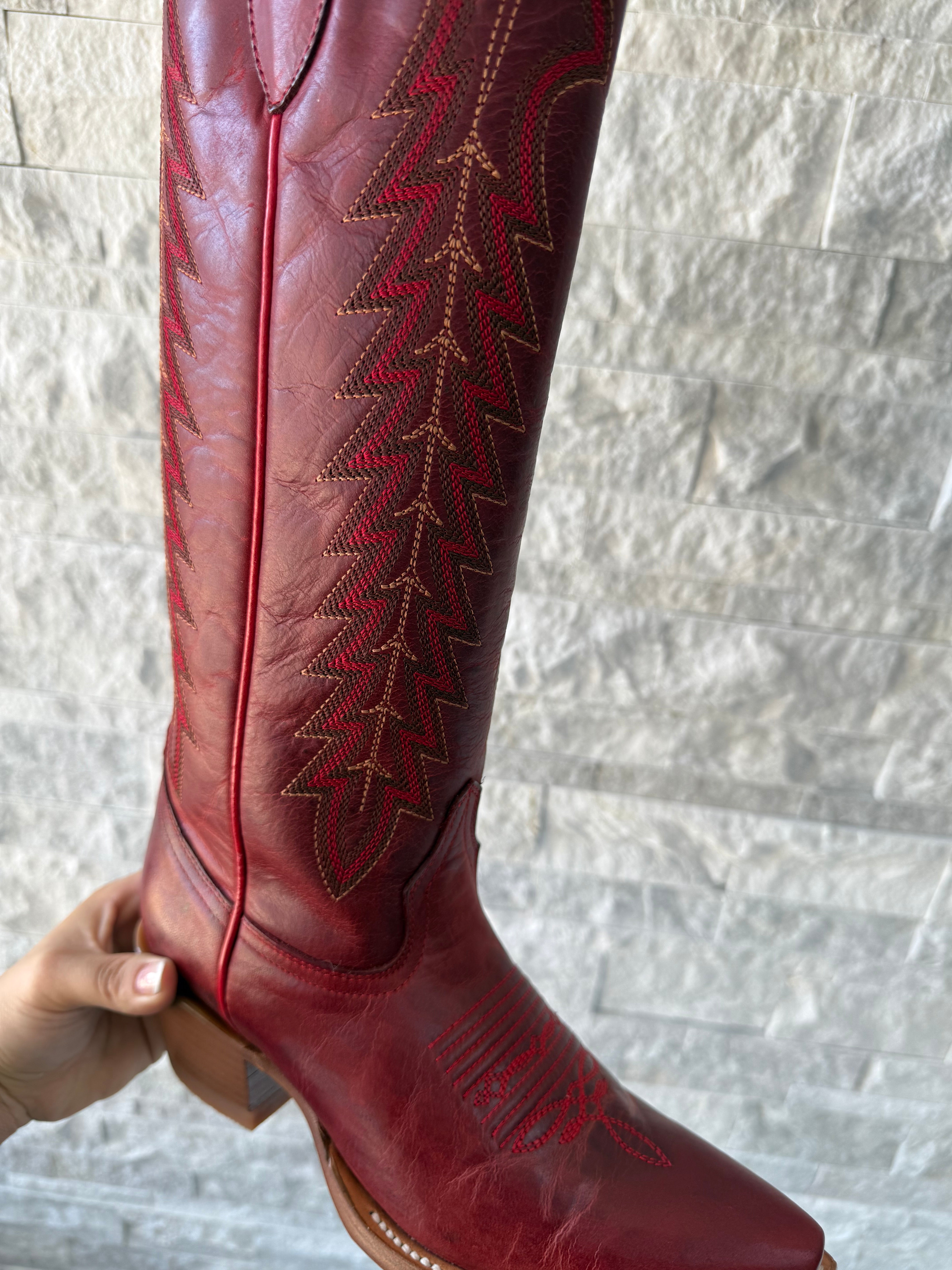 AILANI IRON SPUR BOOT | RED