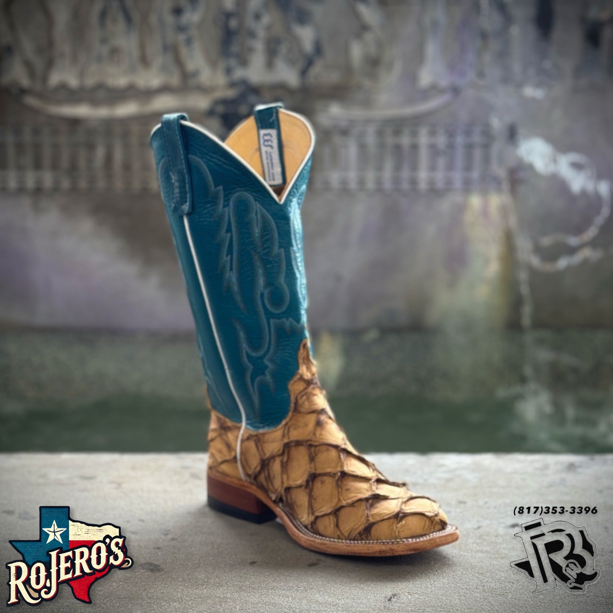 ANDERSON BEAN | FISH MEN SQUARE TOE WESTERN BOOTS MATTE