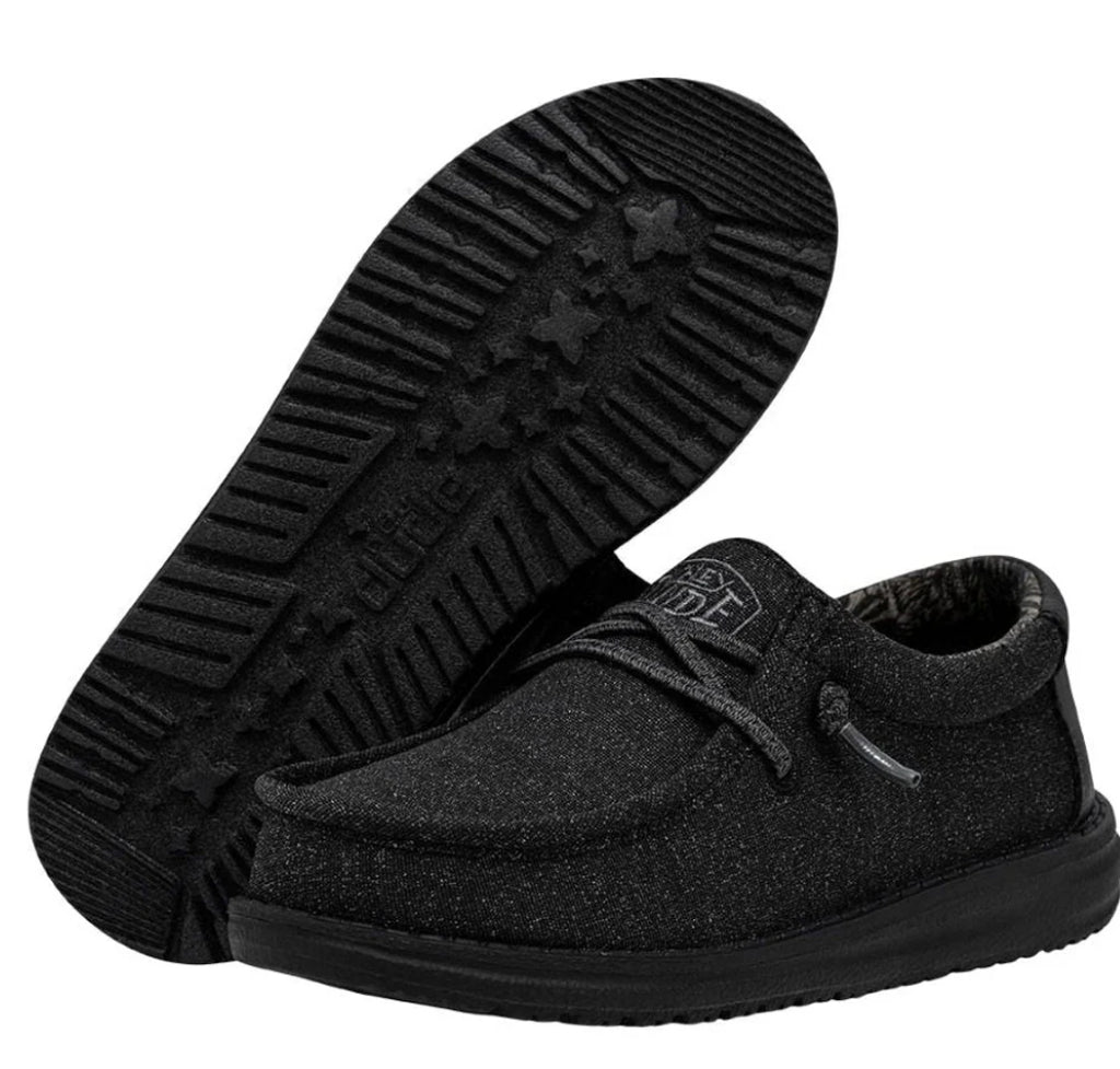 HEY DUDE WALLY YOUTH BASIC BLACK | 40041-001