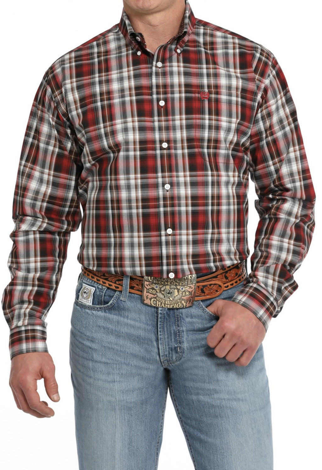 MENS CINCH LONG SLEEVE BUTTON UP (MTW1105838)