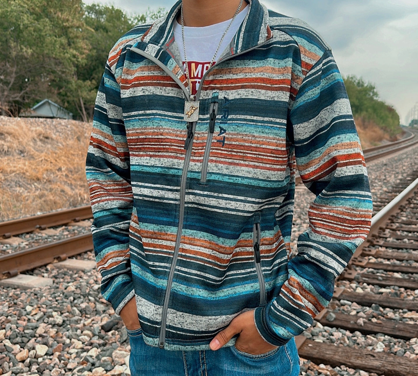 Men's Caldwell Full Zip Sweater, Jetty Gray Heather - 10046716