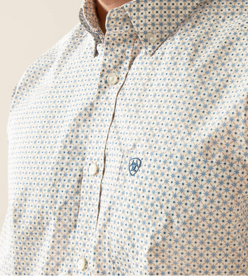 ARIAT MEN’S KHAKI SUTTON SNAP LONG SLEEVE SHIRT | 10058968