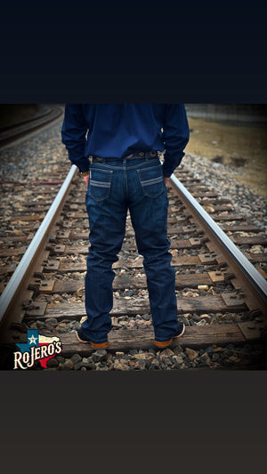 STRAIGHT LEG | CINCH MEN  JEANS DARK WASH  MB98034007 SILVER LABEL