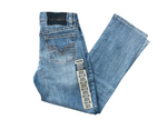 MEN’S ROCK & ROLL TWO TONE EMB TRADITIONAL REGULAR FIT LIGHT VINTAGE JEANS | BMHPD06233