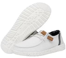 ‘’KARLA’’ HEY DUDE WENDY WASHED CANVAS - WHITE | 40297-100