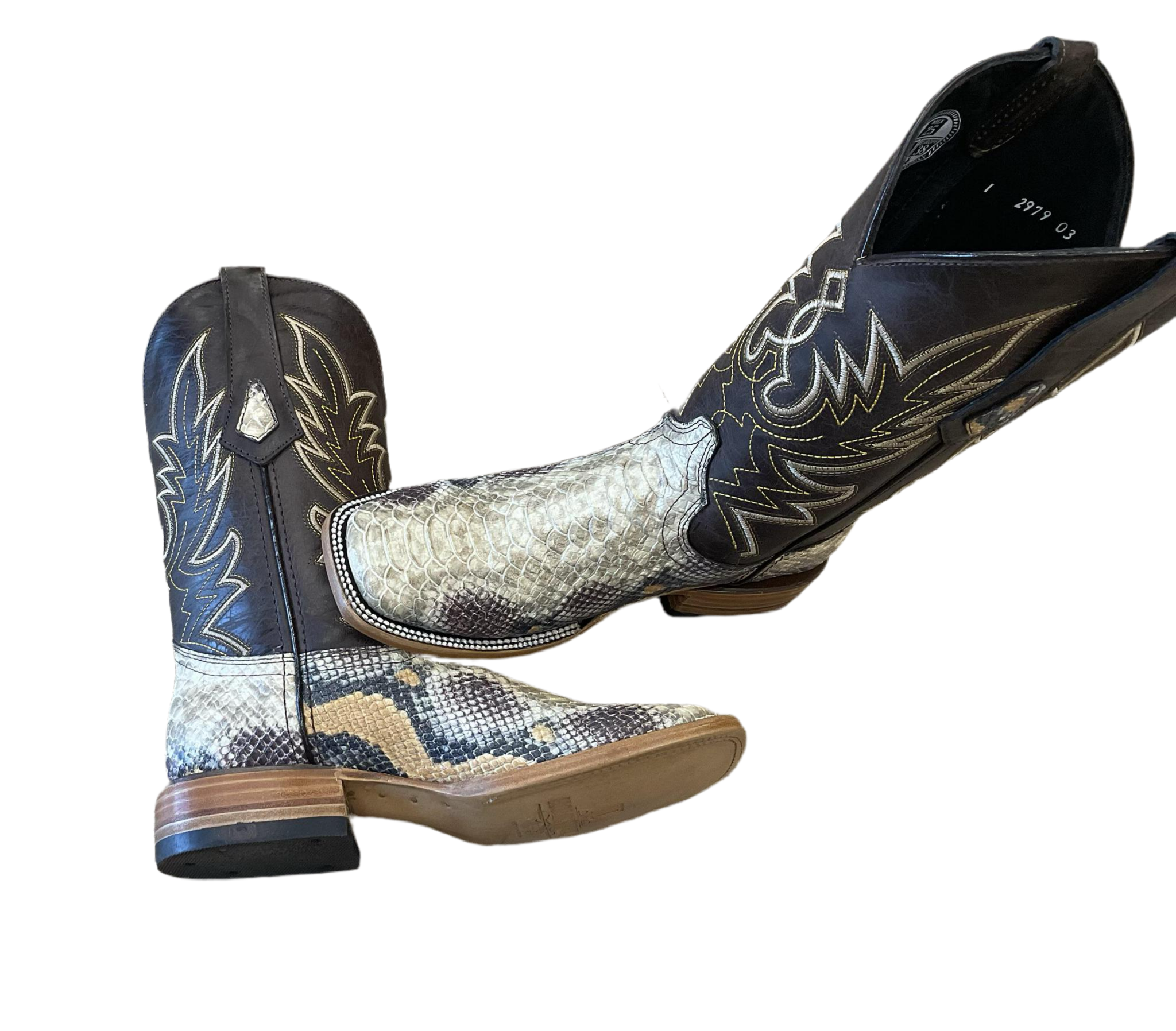 ‘’EDGAR’’ PYTHON MANGLAR WESTERN BOOTS