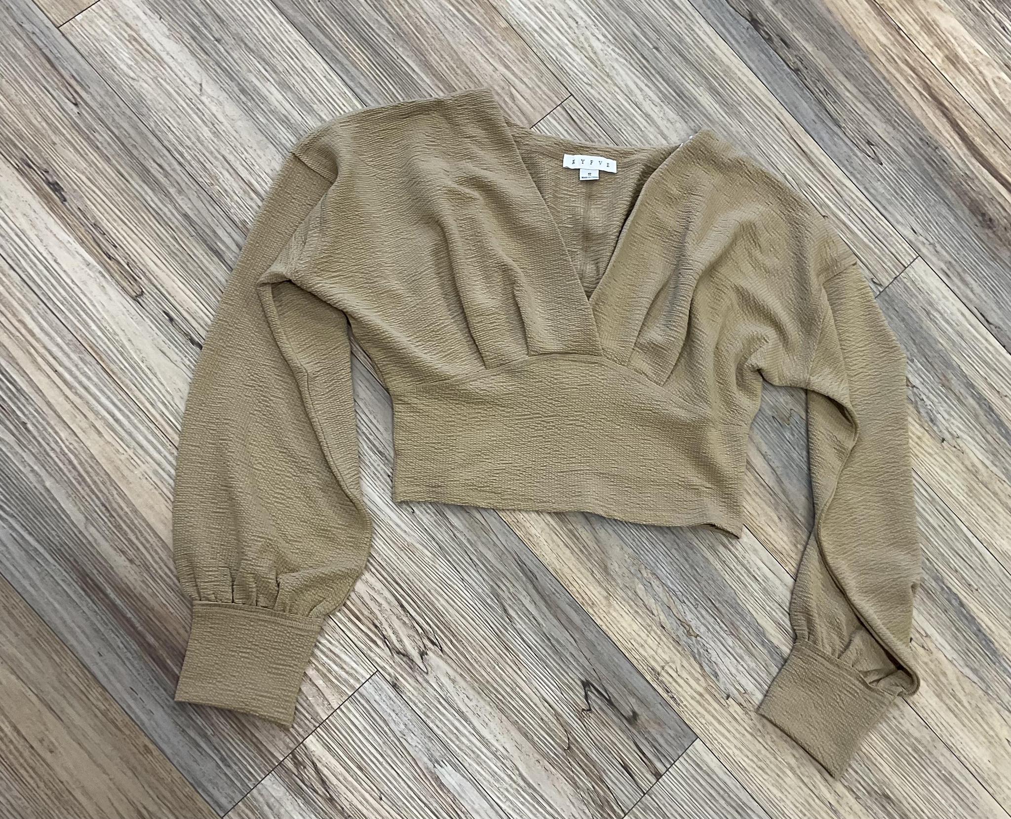 CARMEN CAMEL KNIT TOP