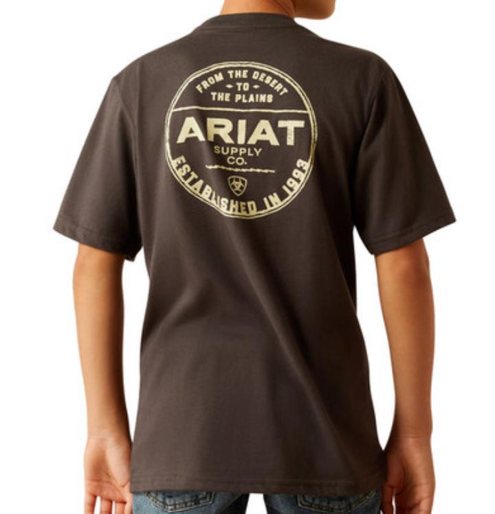 BOY’S ARIAT VINTAGE BLACK EXPLORE CIRCLE T-SHIRT |10060400