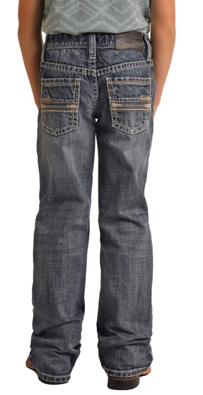 Boy's Rock & Roll Medium Vintage Regular Boot Cut Jeans| BB0BD03126