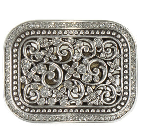 Botas Rojero Belt Buckle ‘’GEO’’ | Metal Tooled Western Cowboy Buckle