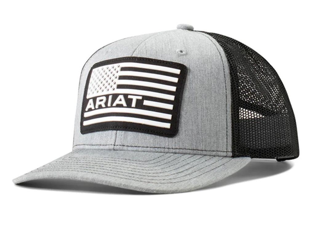 Ariat Youth Grey/White Flag Cap |A300081586