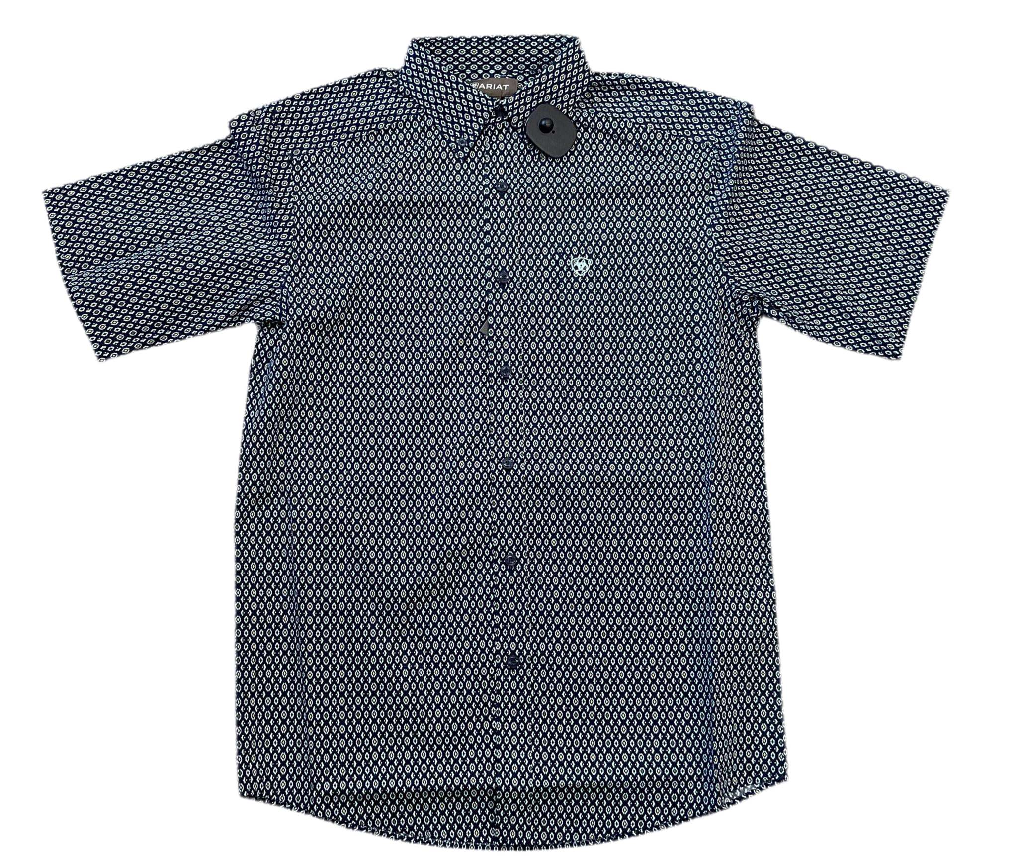 MEN’S ARIAT CLARK SHORT SLEEVE NAVY SHIRT |10054817